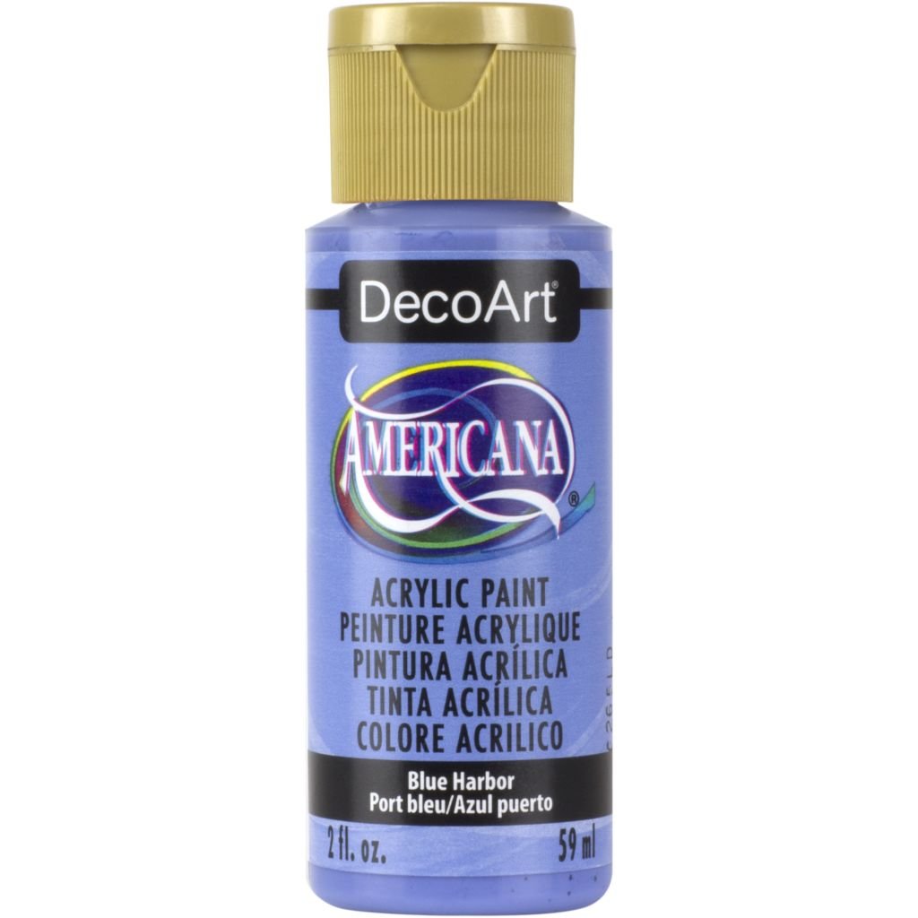 DecoArt Americana Matte Acrylic Paint - 59 ML (2 Oz) Bottle - Blue Harbor (283)