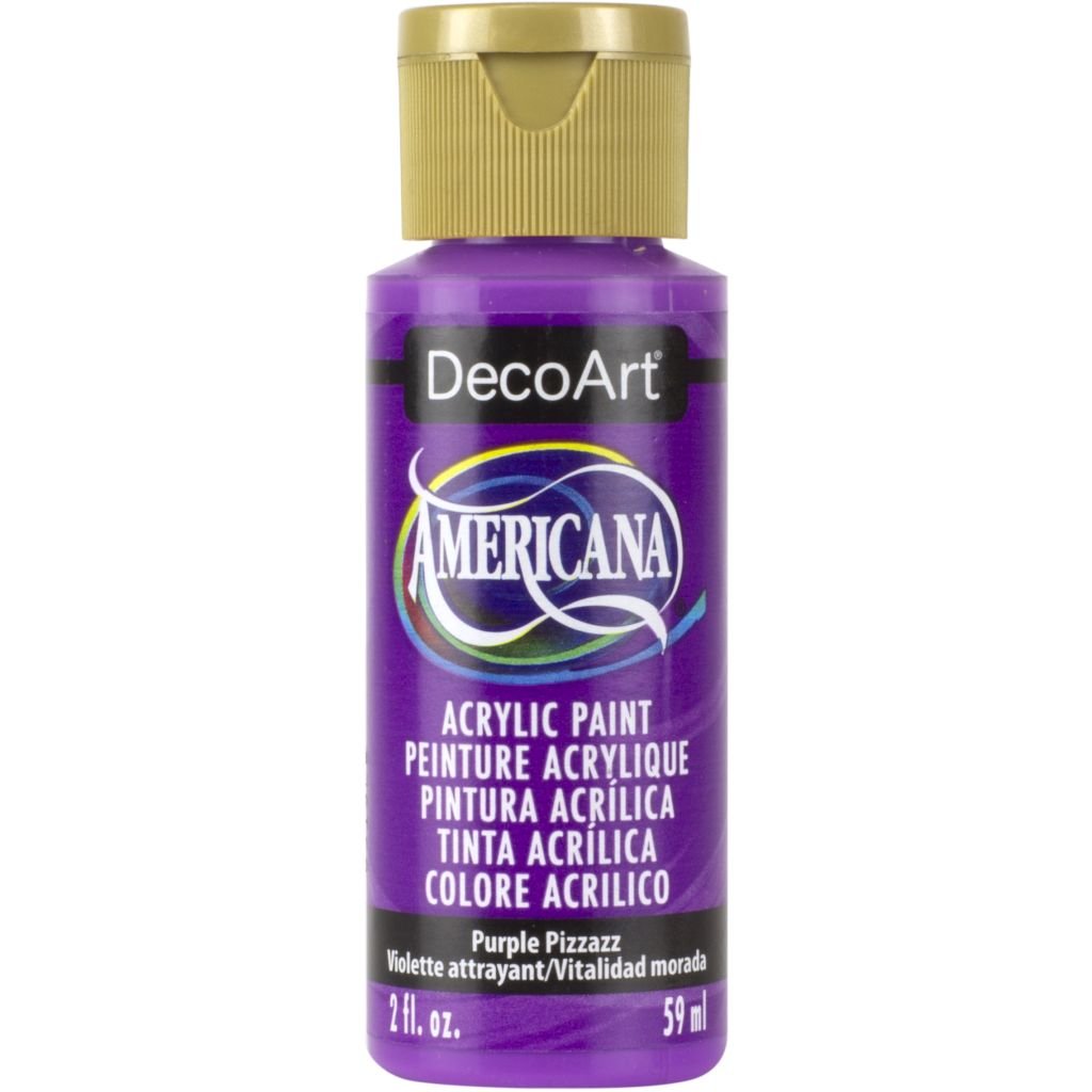 DecoArt Americana Matte Acrylic Paint - 59 ML (2 Oz) Bottle - Purple Pizzazz (302)
