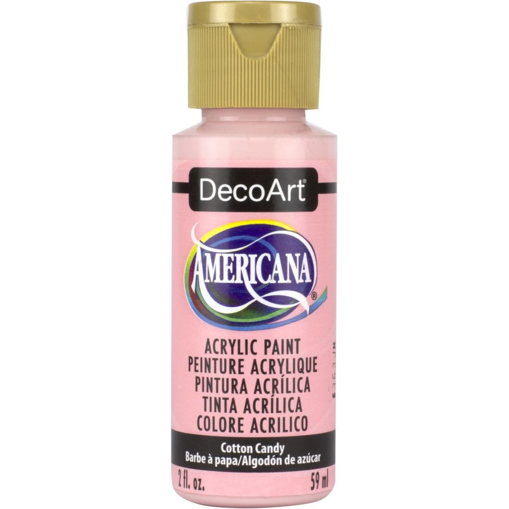 DecoArt Americana Matte Acrylic Paint - 59 ML (2 Oz) Bottle - Cotton Candy (347)
