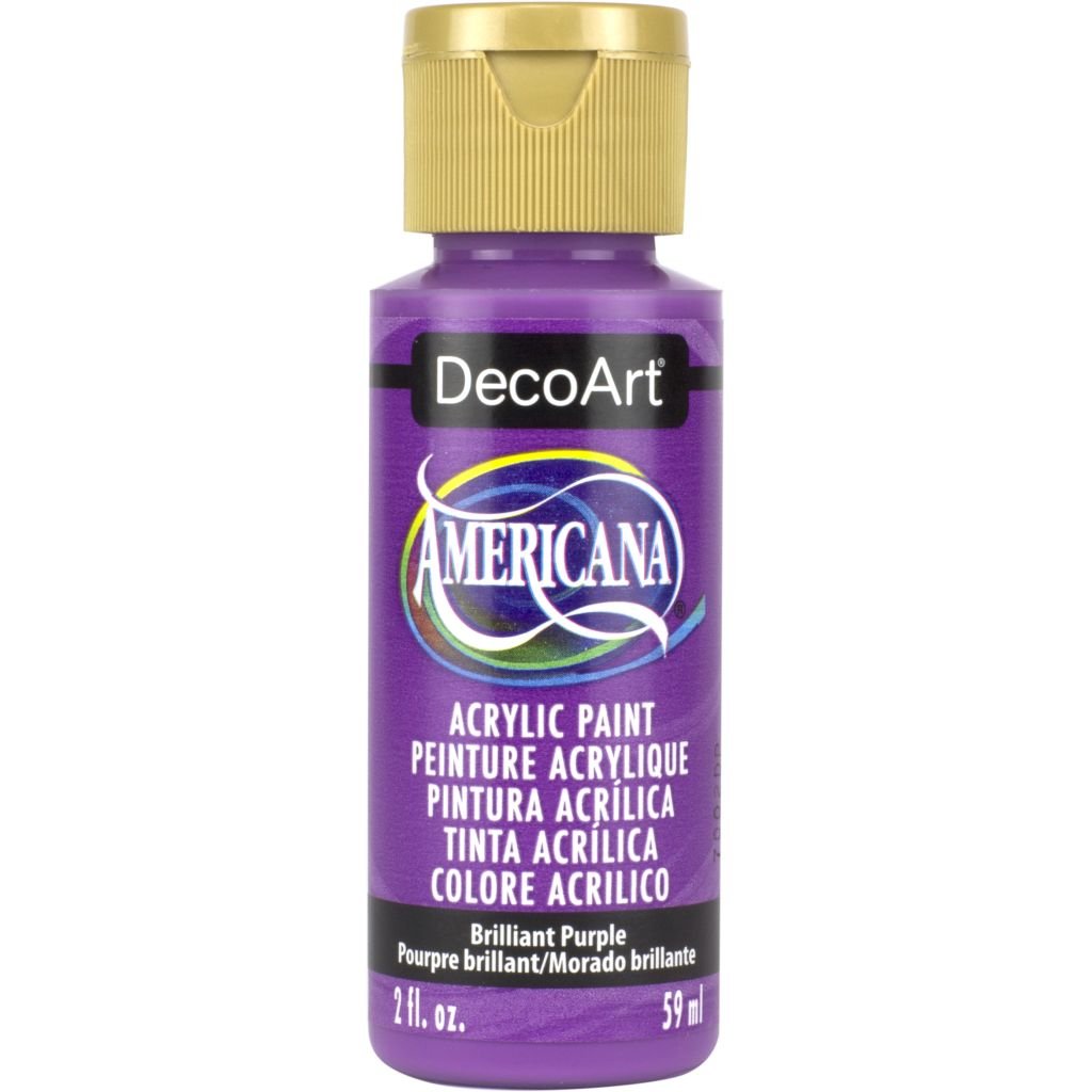 DecoArt Americana Matte Acrylic Paint - 59 ML (2 Oz) Bottle - Brilliant Purple (353)