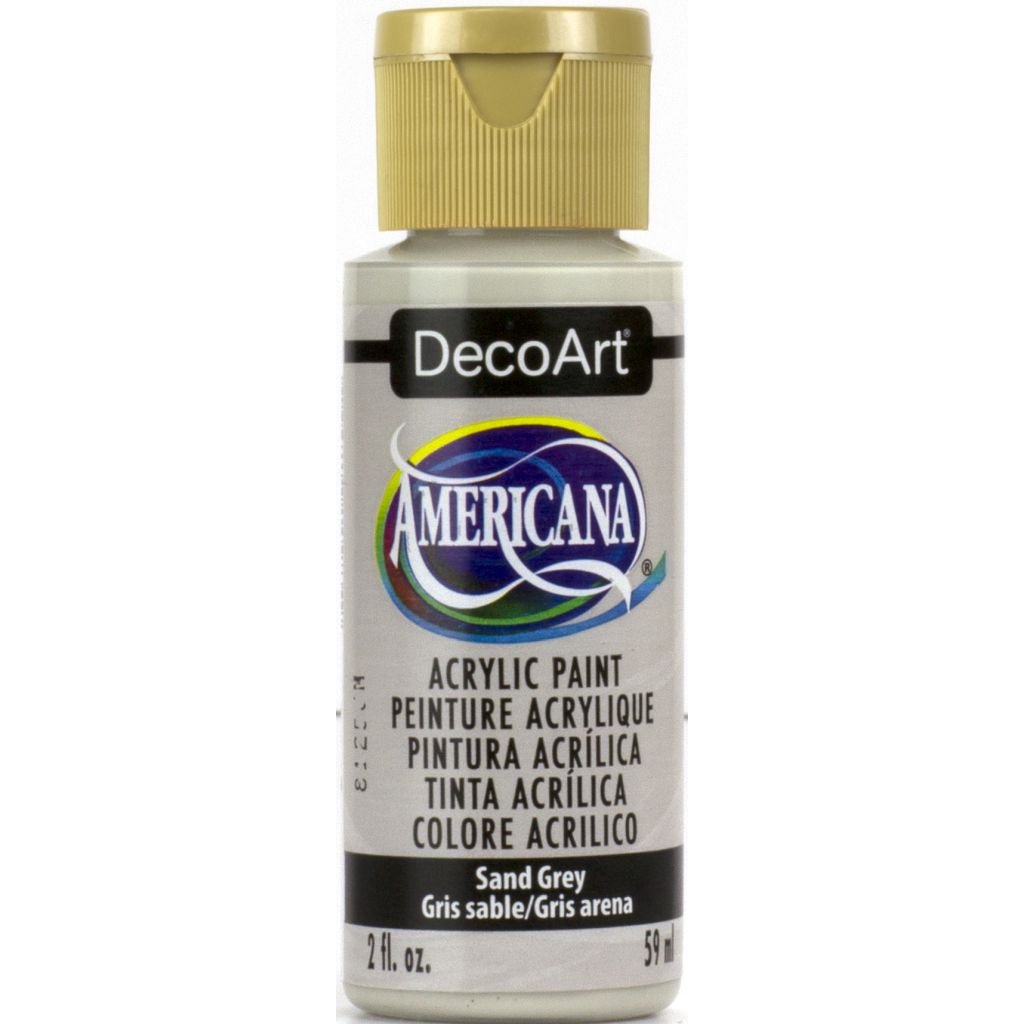 DecoArt Americana Matte Acrylic Paint - 59 ML (2 Oz) Bottle - Sand Grey (361)