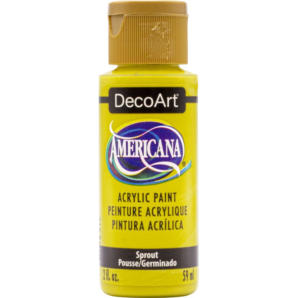 DecoArt Americana Matte Acrylic Paint - 59 ML (2 Oz) Bottle - Sprout (406)