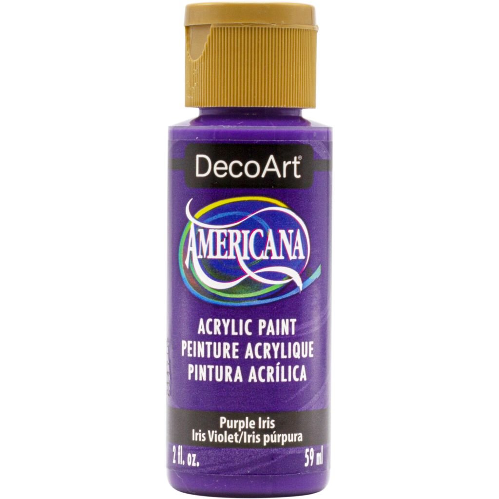 DecoArt Americana Matte Acrylic Paint - 59 ML (2 Oz) Bottle - Purple Iris (412)