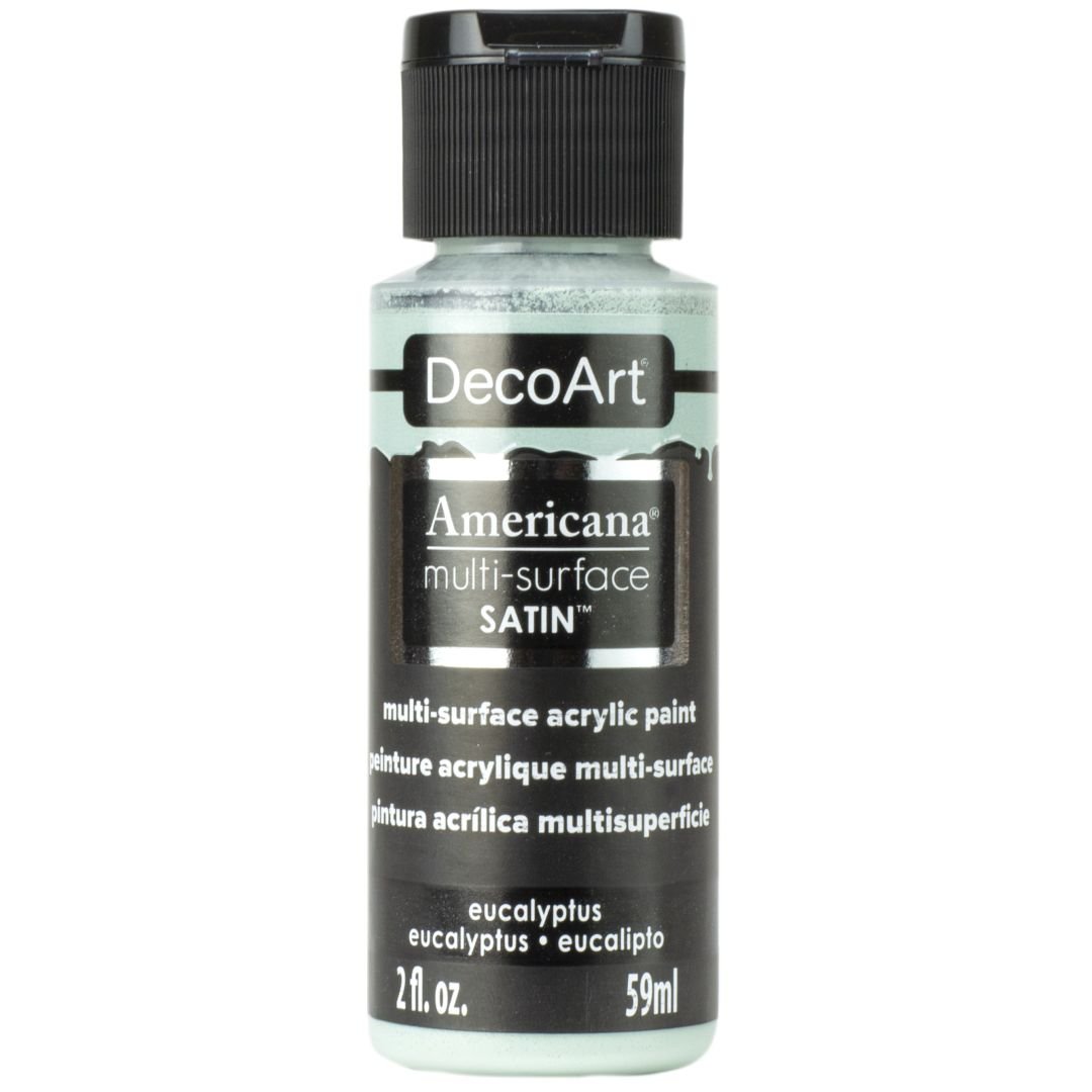 DecoArt Americana Multi Surface Satin Acrylic Paint - 59 ML (2 Oz) - Eucalyptus (577)