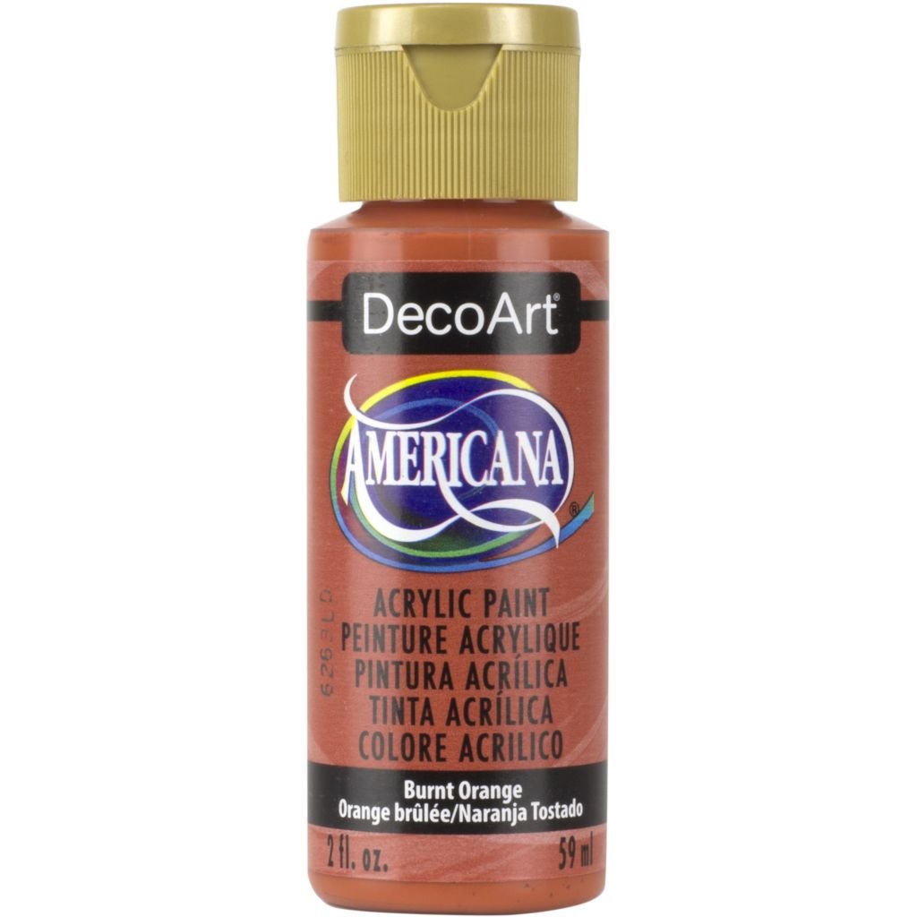 DecoArt Americana Matte Acrylic Paint - 59 ML (2 Oz) Bottle - Burnt Orange (O16)