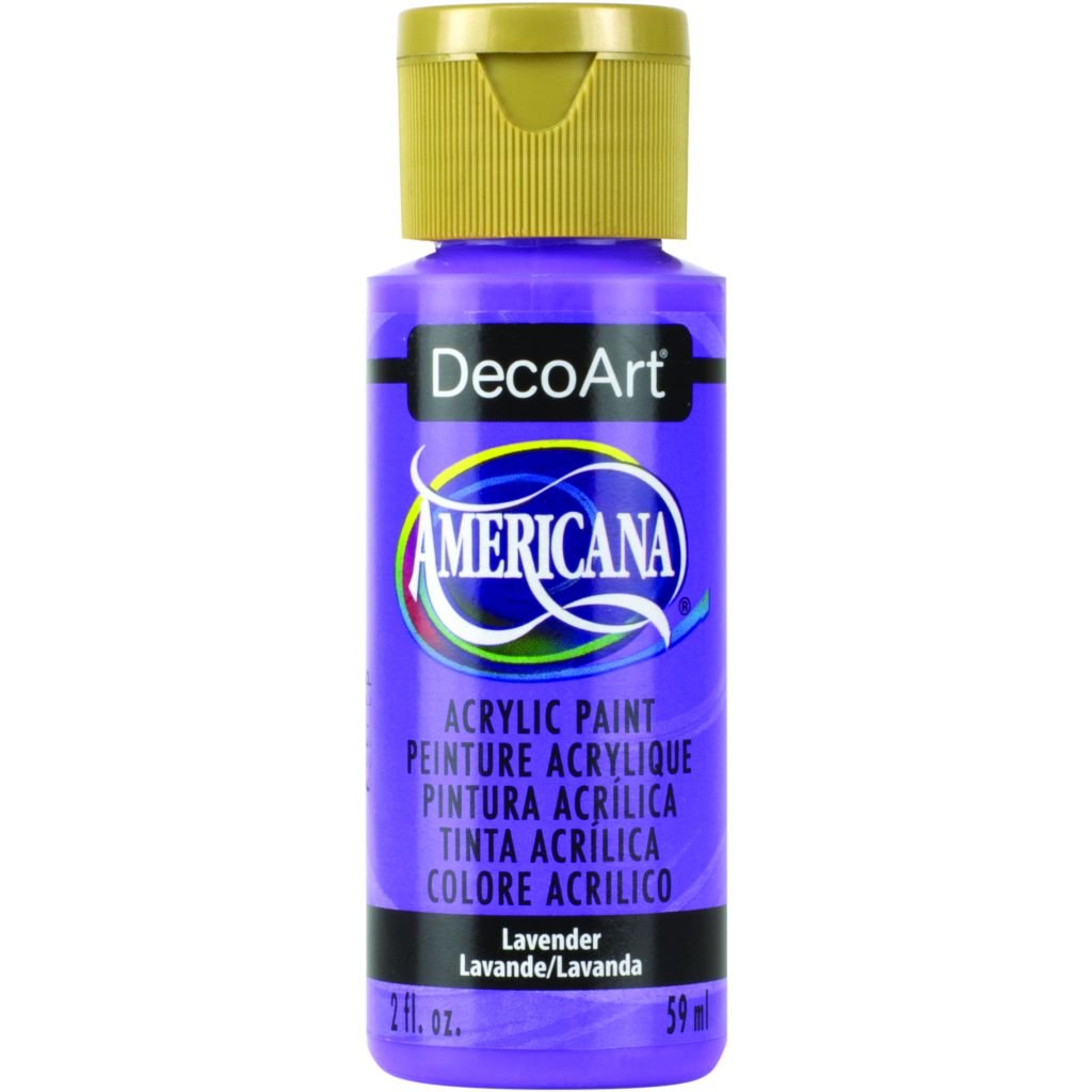 DecoArt Americana Matte Acrylic Paint - 59 ML (2 Oz) Bottle - Lavender (O34)