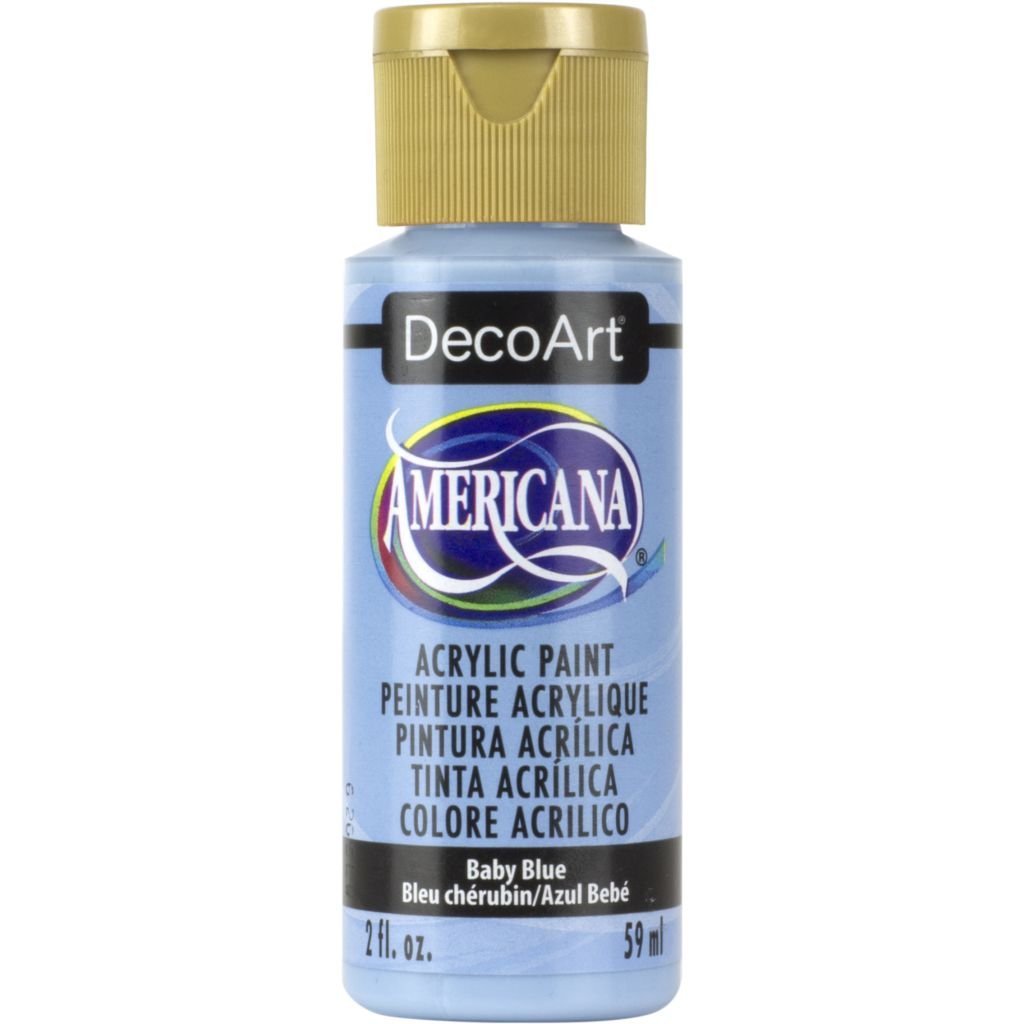 DecoArt Americana Matte Acrylic Paint - 59 ML (2 Oz) Bottle - Baby Blue (O42)
