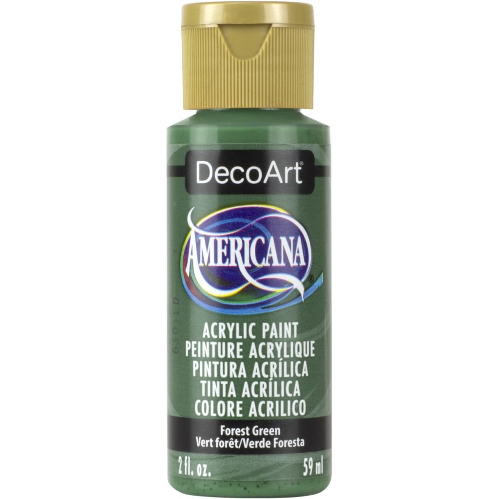 DecoArt Americana Matte Acrylic Paint - 59 ML (2 Oz) Bottle - Forest Green (O50)