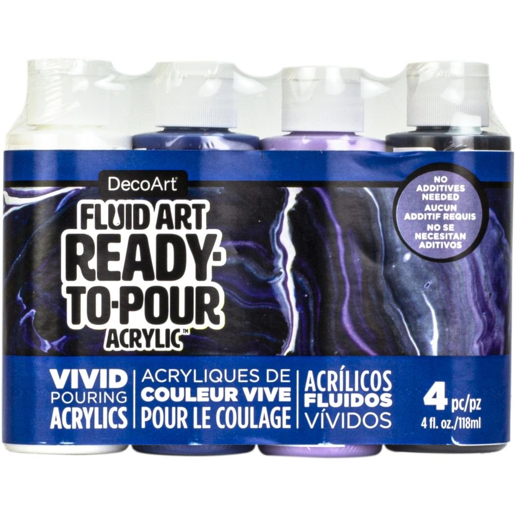 Deco Art DecoArt FluidArt Ready-To-Pour Acrylic Paint 8oz-Lavender