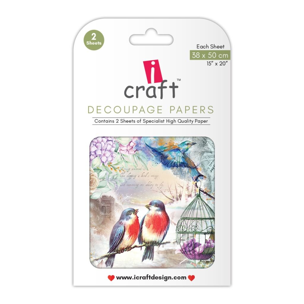 iCraft Decoupage Paper - Majestic Birds 15 x 20