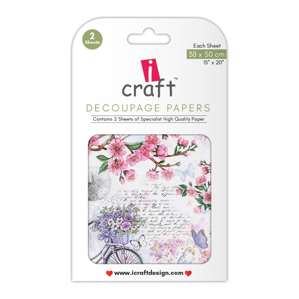 iCraft Decoupage Paper - Floral Dreams 15 x 20
