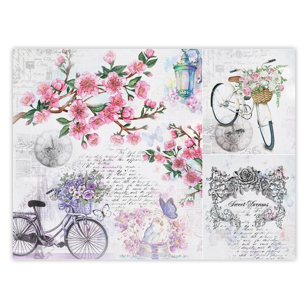 iCraft Decoupage Paper - Floral Dreams 15 x 20
