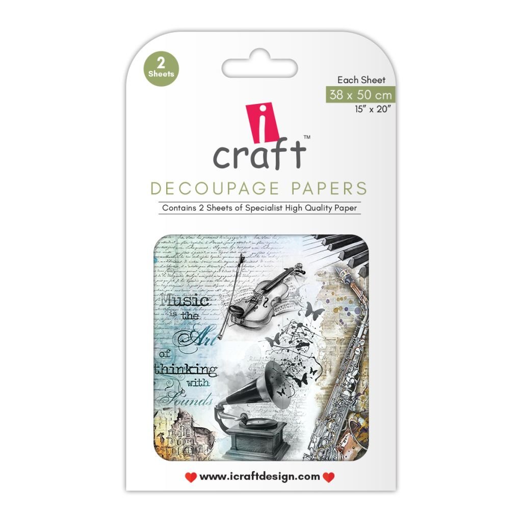 iCraft Decoupage Paper - Musical Maestro 15 x 20