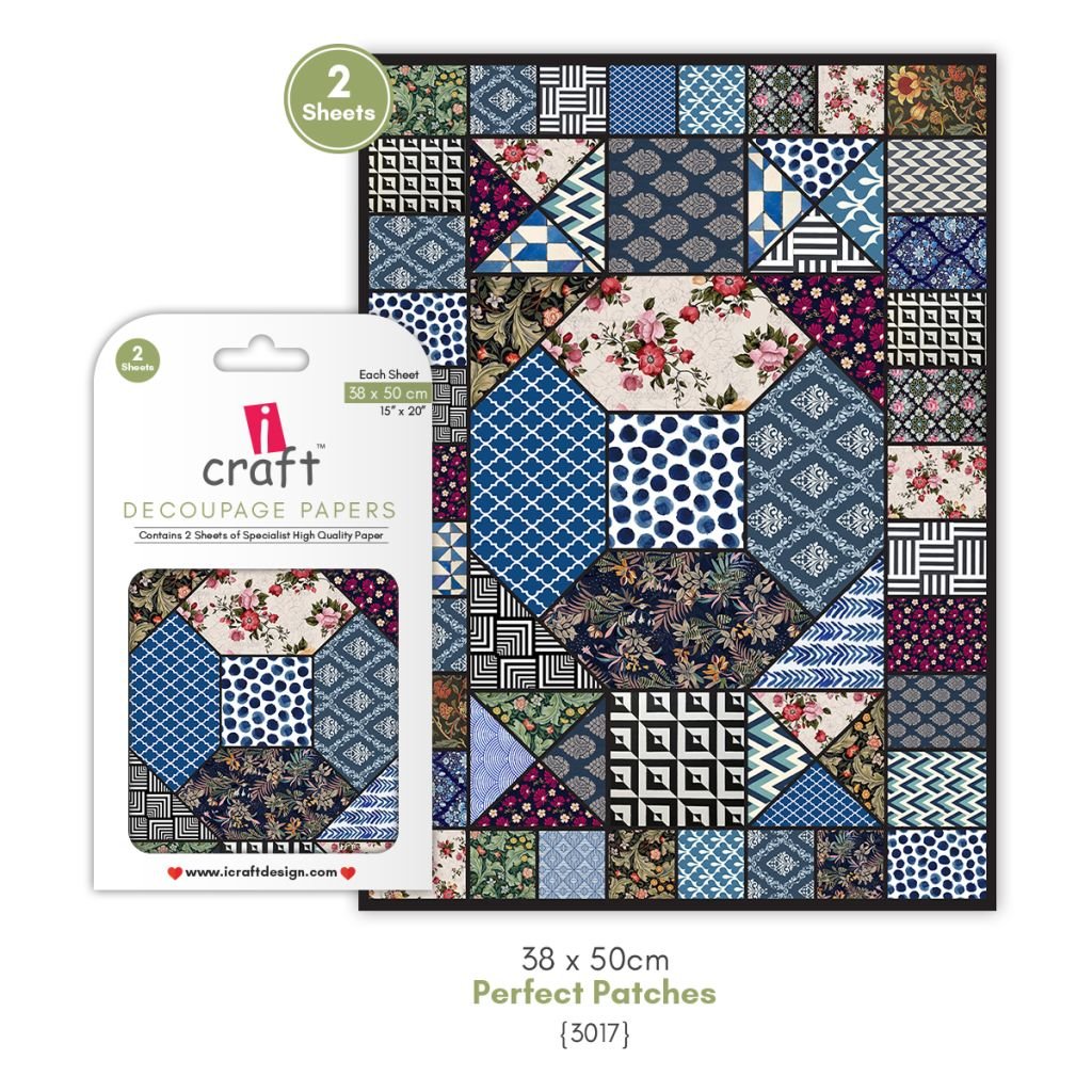 iCraft Decoupage Paper - Perfect Patches 15 x 20