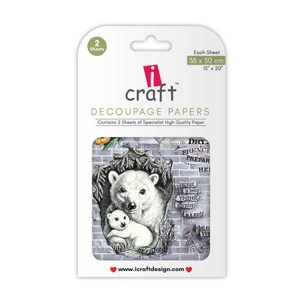 iCraft Decoupage Paper - The Polar Bear 15 x 20
