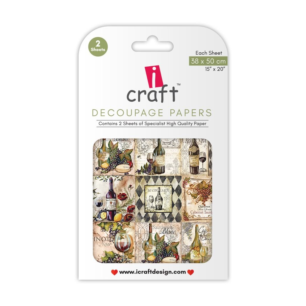 iCraft Decoupage Paper - Grape Vineyard 15 x 20