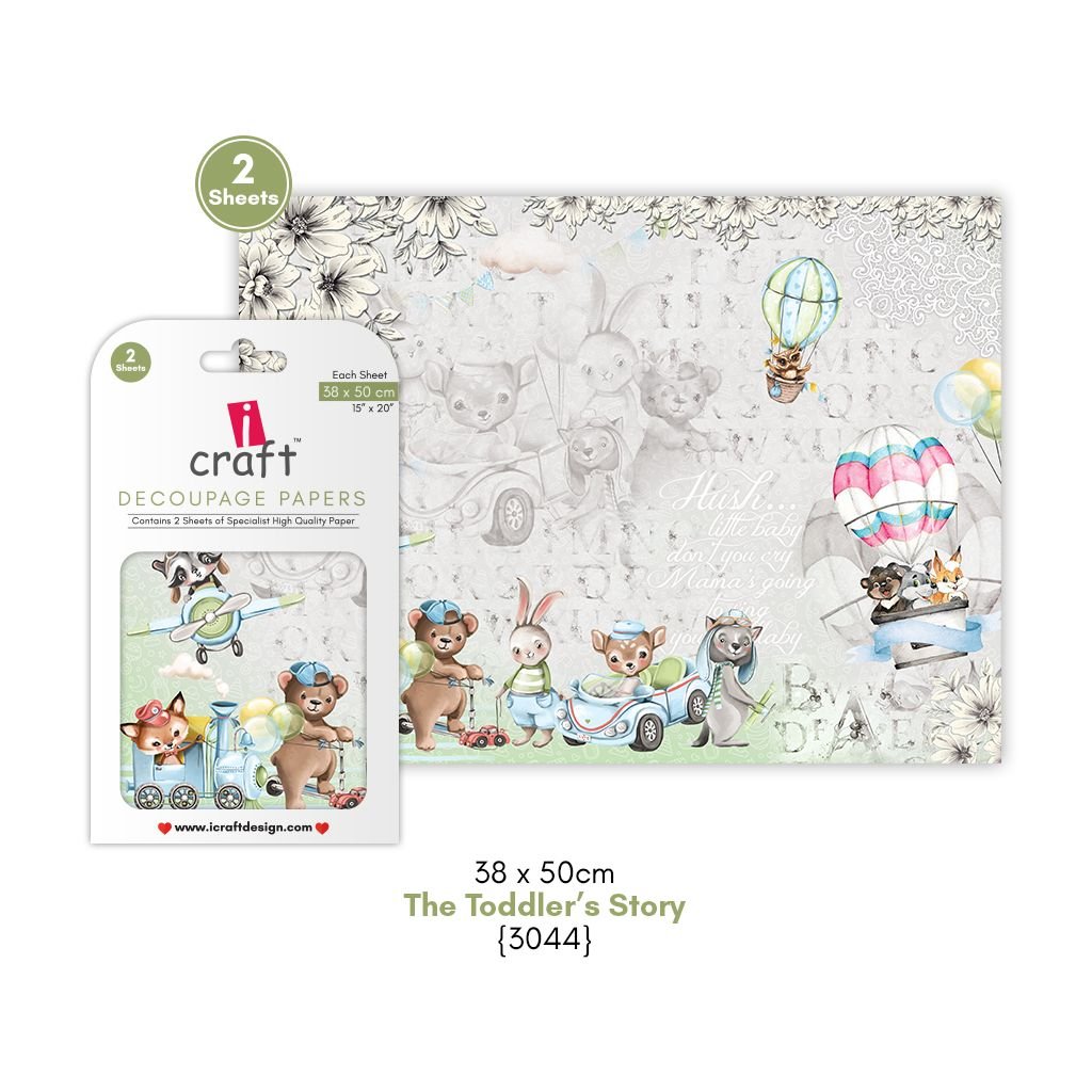 iCraft Decoupage Paper - The Toddler’s Story 15 x 20