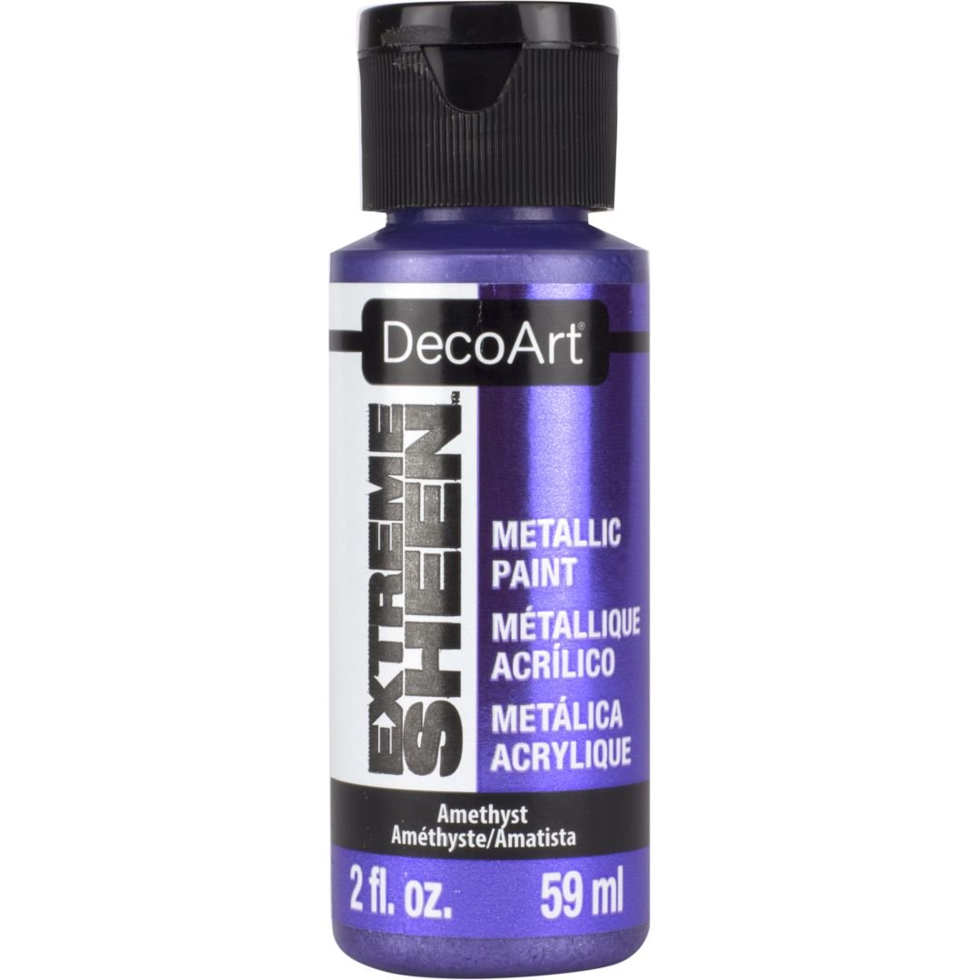 DecoArt Extreme Sheen Metallic Acrylic Paint - 59 ML (2 Oz) Bottle - Amethyst (18)