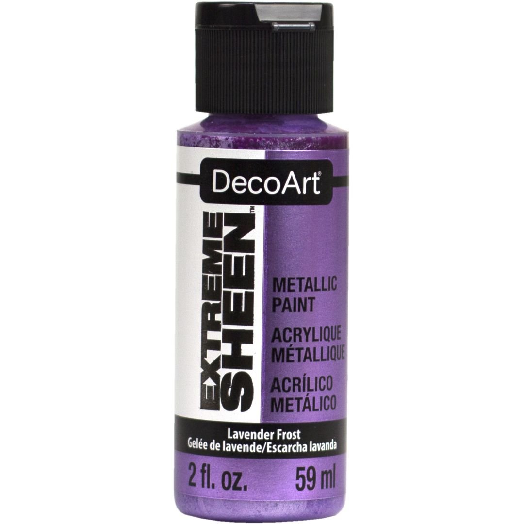 DecoArt Extreme Sheen Metallic Acrylic Paint - 59 ML (2 Oz) Bottle - Lavender Frost (29)