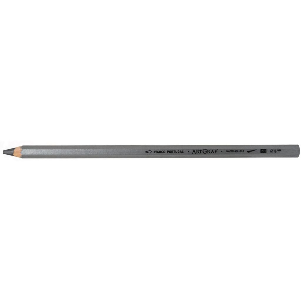 Viarco ArtGraf Water-Soluble Graphite Pencil - 2B Dark Gray