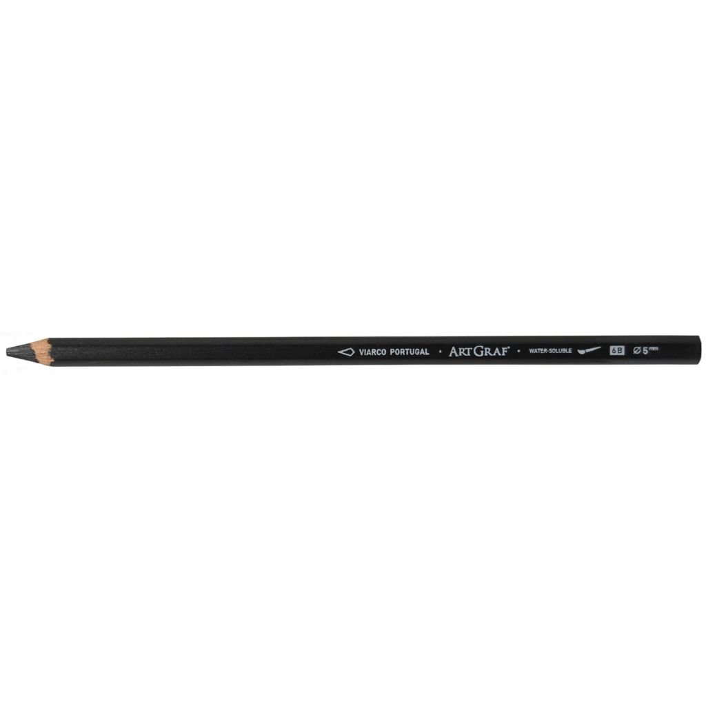 Viarco ArtGraf Water-Soluble Graphite Pencil - 6B Dark Gray