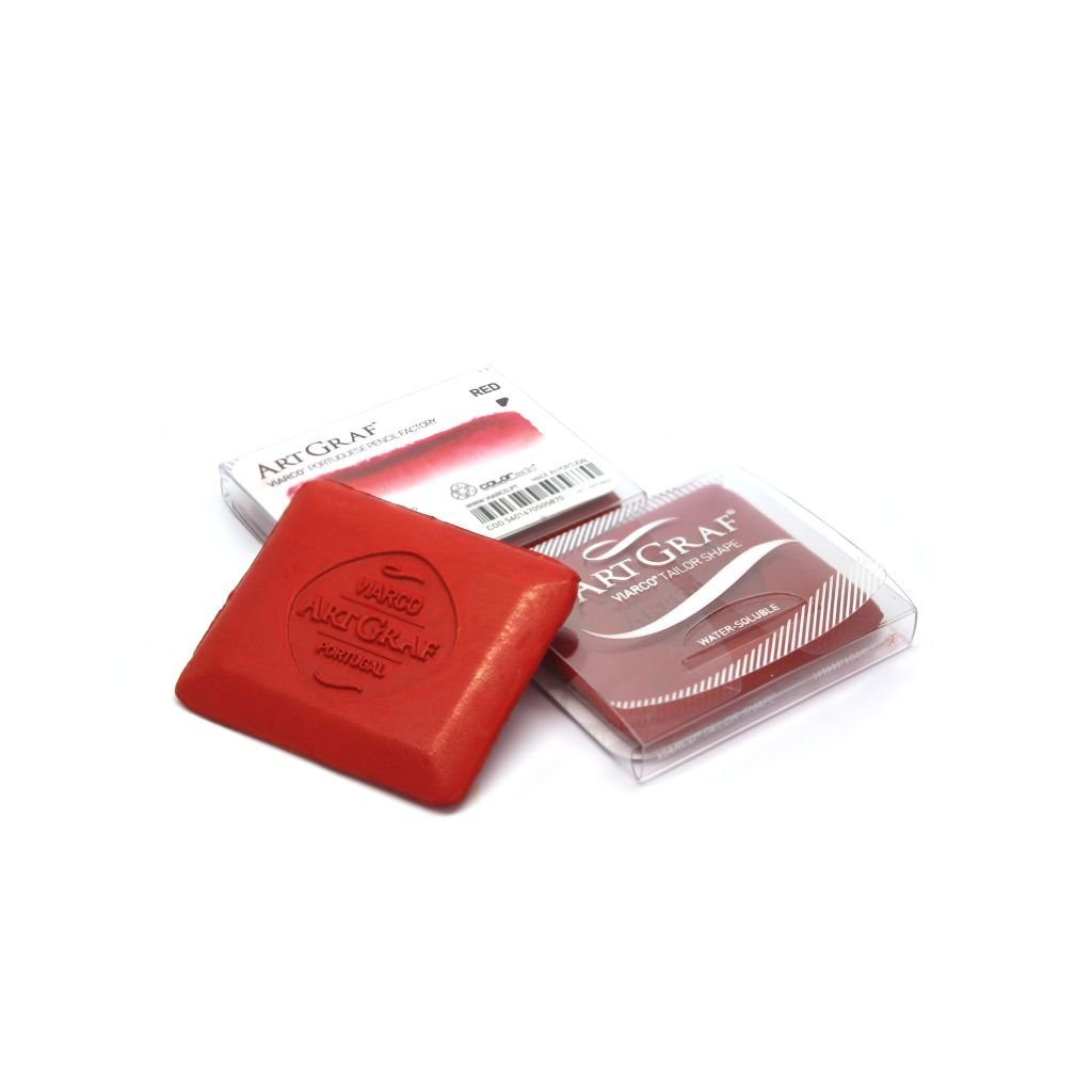 Viarco ArtGraf Water-Soluble Tailor Shape Chalk - Red