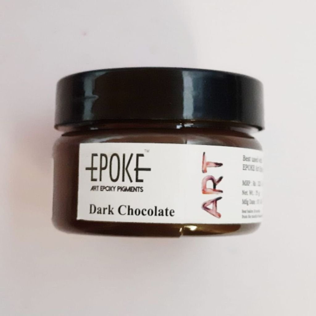 Epoke Art Epoxy Pigments Paste - 75 GM Bottle - Dark Chocolate 
