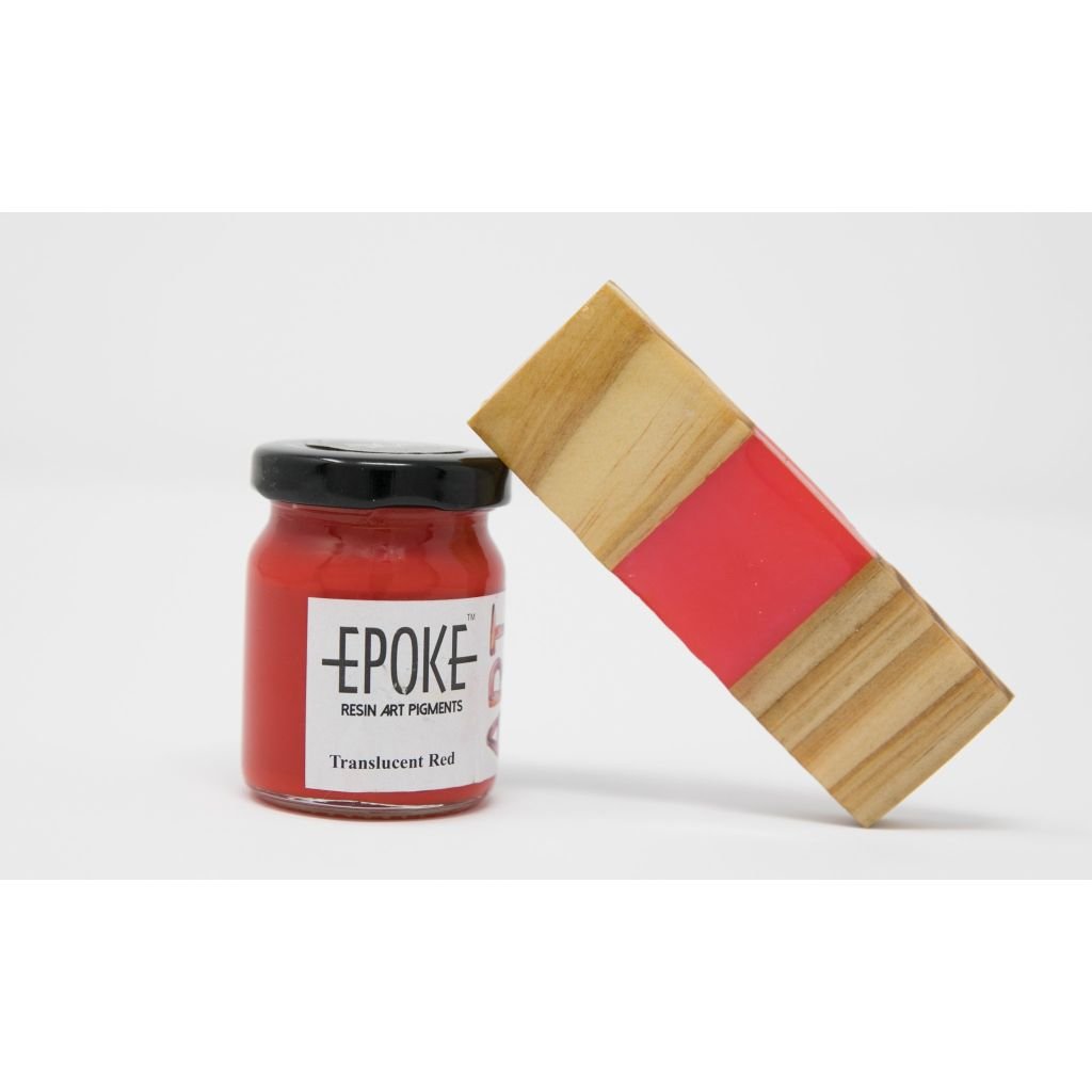 Epoke Art Epoxy Pigments Paste - 70 GM Bottle - Translucent Red 