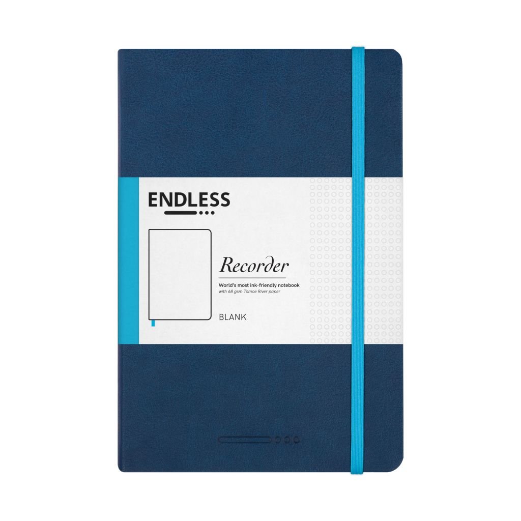 Endless Recorder - Deep Ocean (Blue) - Tomoe River Paper - 68 GSM Blank A5 (8.3 x 5.6