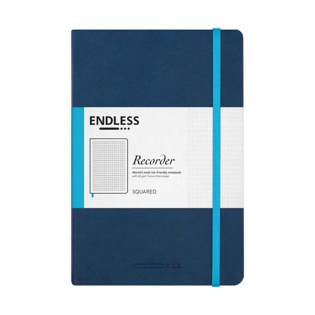 Endless Recorder - Deep Ocean (Blue) - Tomoe River Paper - 68 GSM Squared A5 (8.3 x 5.6