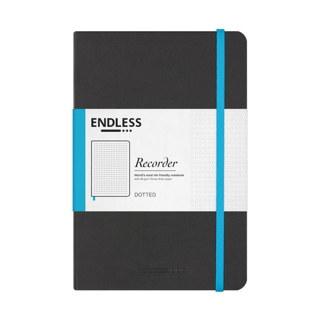 Endless Recorder - Infinite Space (Black) - Tomoe River Paper - 68 GSM Dotted A5 (8.3 x 5.6