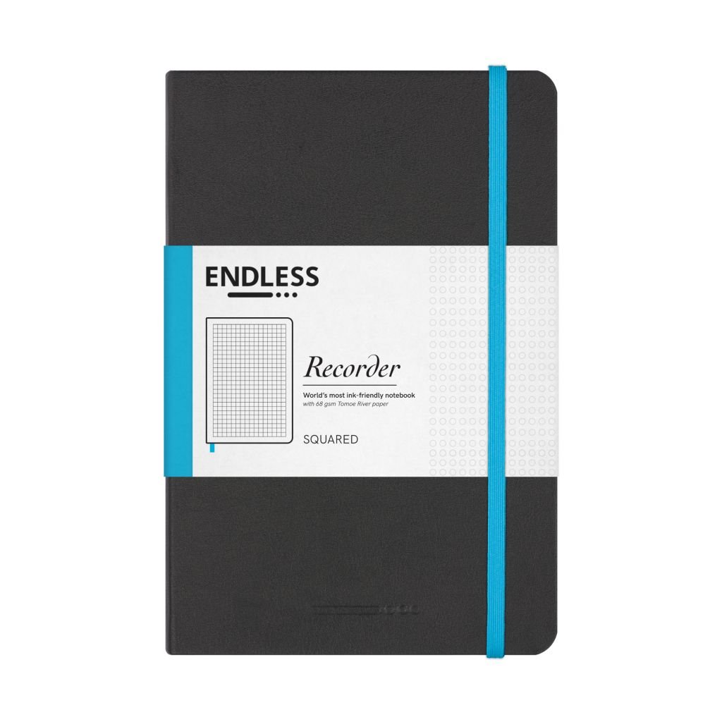 Endless Recorder - Infinite Space (Black) - Tomoe River Paper - 68 GSM Squared A5 (8.3 x 5.6