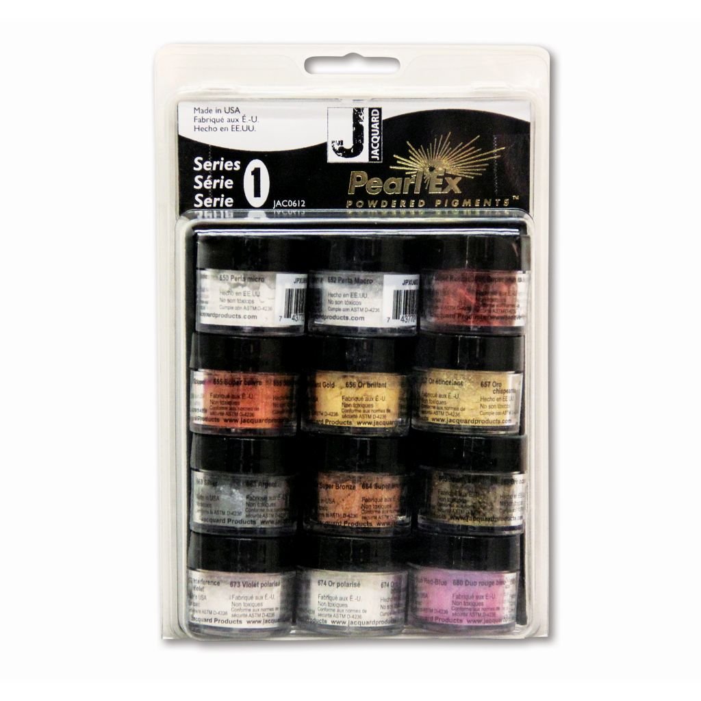 Jacquard Pearl Ex Powdered Pigments - Series 1 - Set of 12 Colours