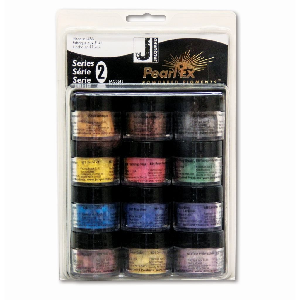 Jacquard Pearl Ex Powdered Pigments - Series 2 - Set of 12 Colours