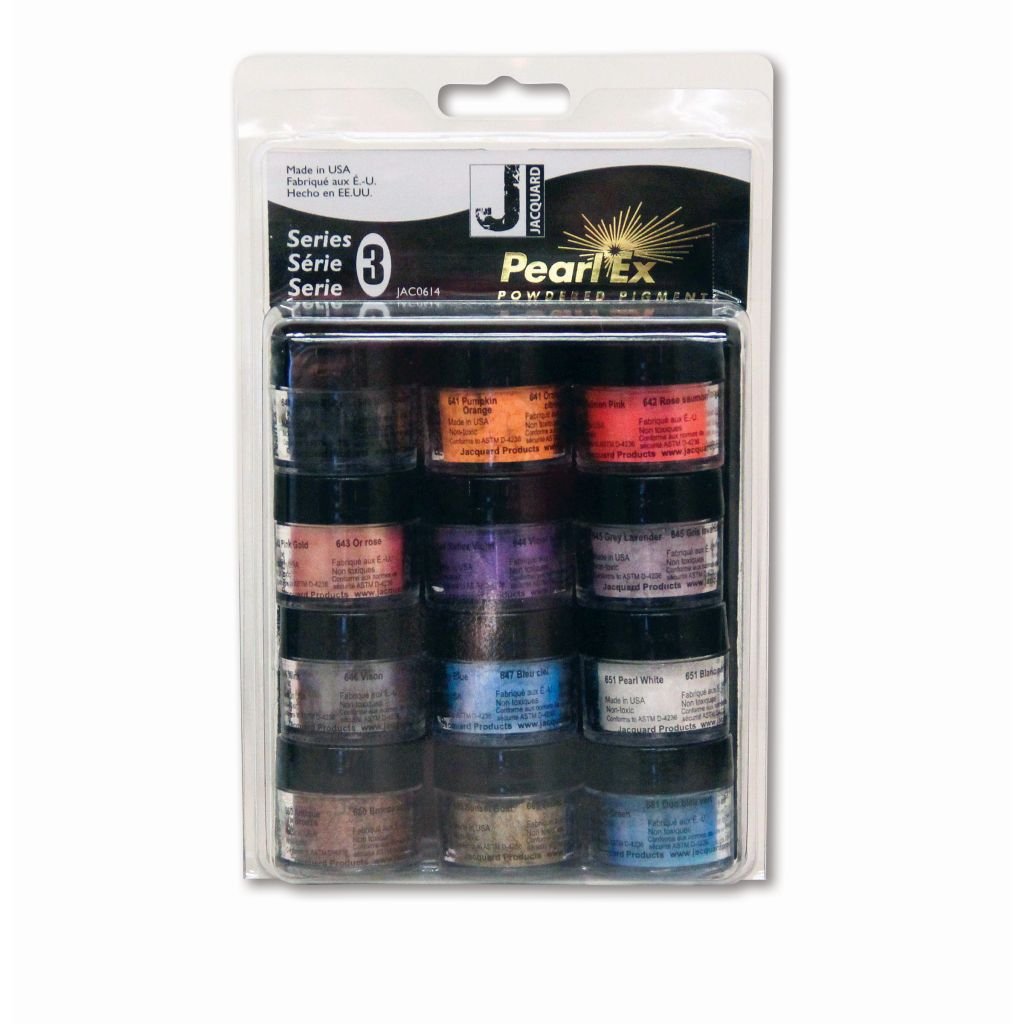 Jacquard Pearl Ex Powdered Pigments - Series 3 - Set of 12 Colours