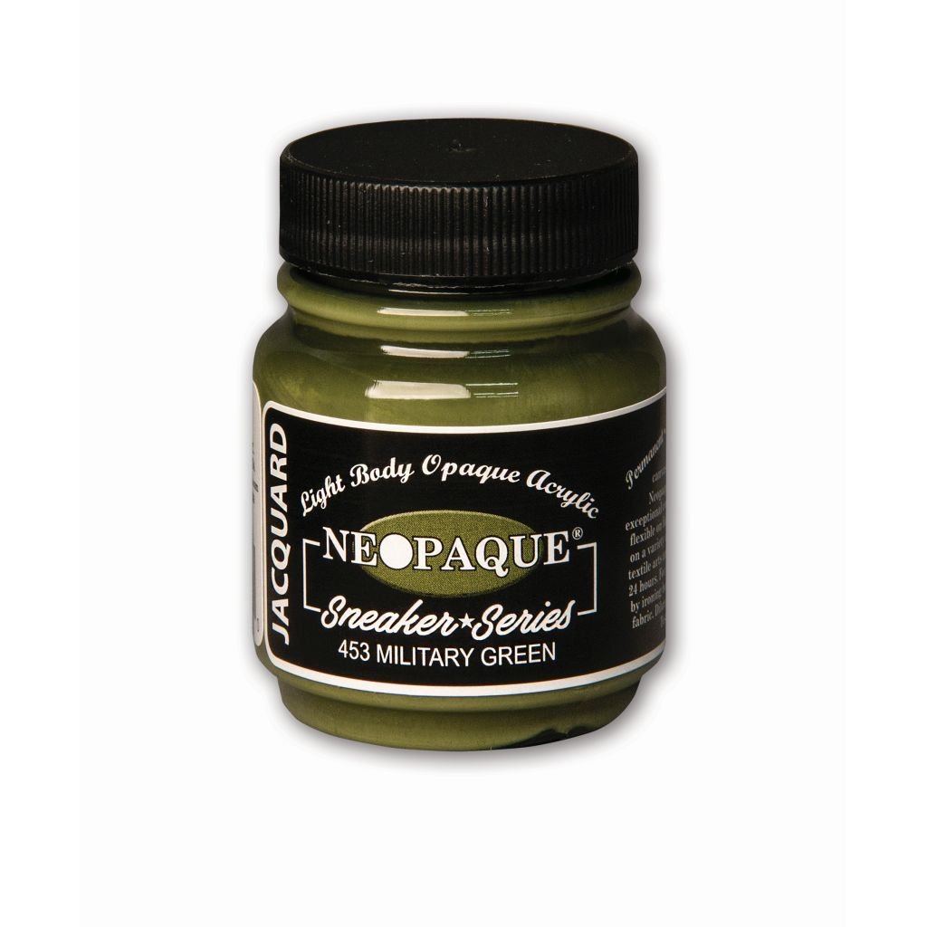 Jacquard Neopaque Fabric Colour - 2.25 Oz (66.54 ML) Jar - Military Green (453)