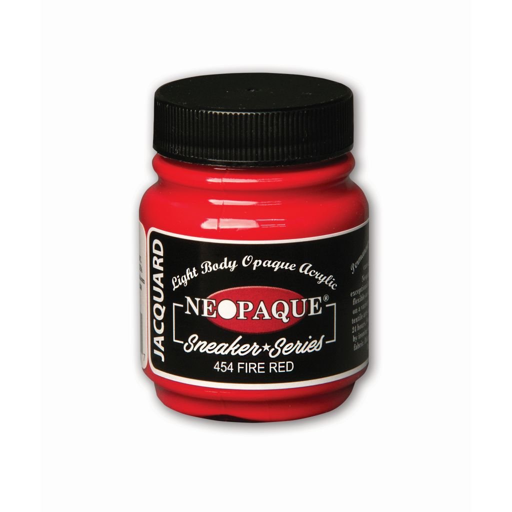 Jacquard Neopaque Fabric Colour - 2.25 Oz (66.54 ML) Jar - Fire Red (454)