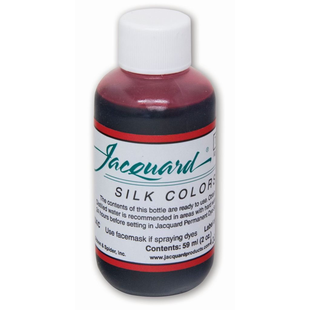 Jacquard Green Label - Silk Colour Dyes - 59 ML (2 Oz) Bottle - Carmine Red (714)