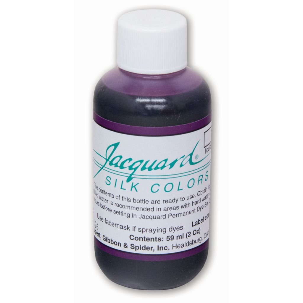 Jacquard Green Label - Silk Colour Dyes - 59 ML (2 Oz) Bottle - Purple (718)