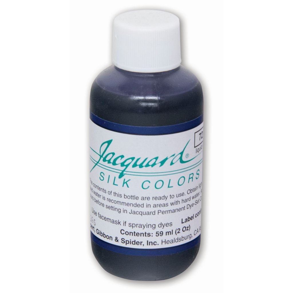 Jacquard Green Label - Silk Colour Dyes - 59 ML (2 Oz) Bottle - Night Blue (721)