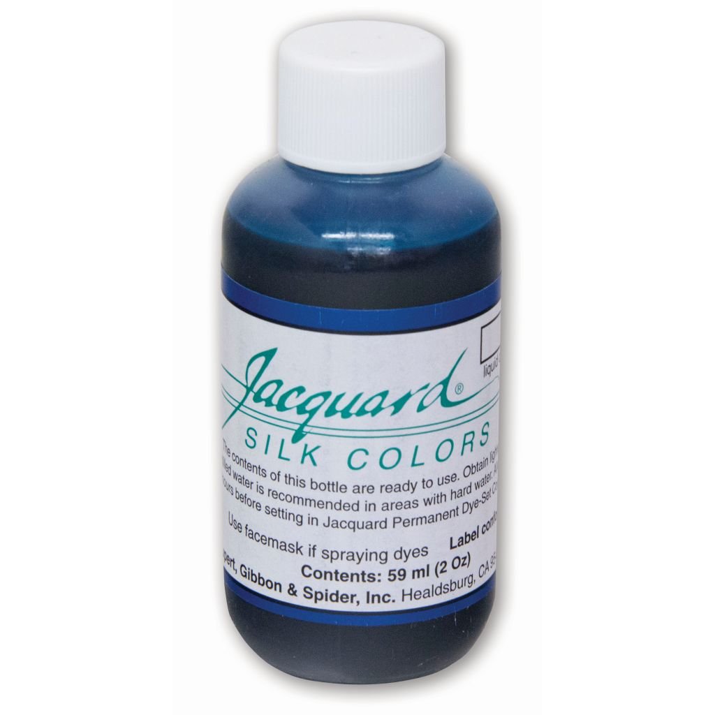 Jacquard Green Label - Silk Colour Dyes - 59 ML (2 Oz) Bottle - Cyan (725)