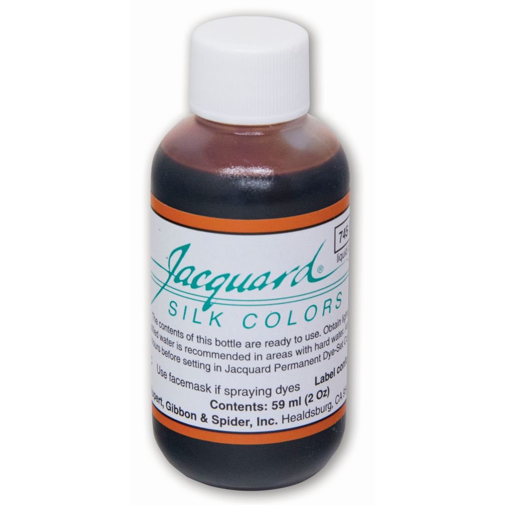 Jacquard Green Label - Silk Colour Dyes - 59 ML (2 Oz) Bottle - Brown Sienna (745)