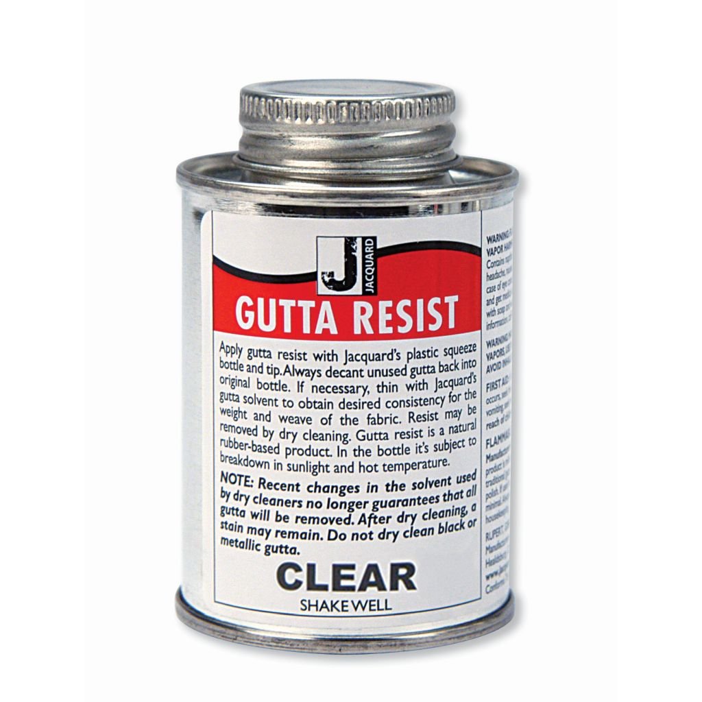 Jacquard Gutta Resist - Solvent-based - 118 ML (4 Oz) Tin - Clear (780)