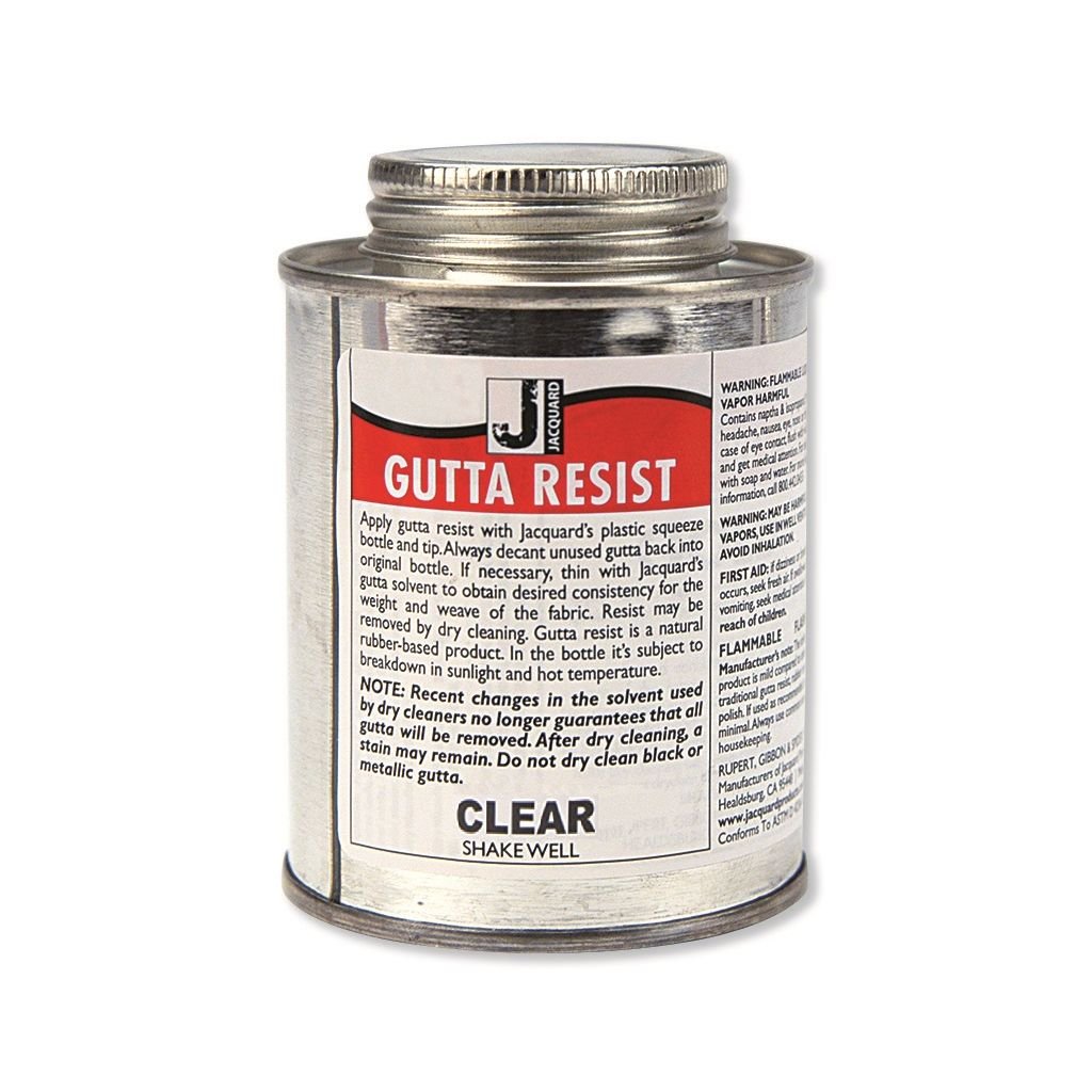 Jacquard Gutta Resist - Solvent-based - 236 ML (8 Oz) Tin - Clear (780)