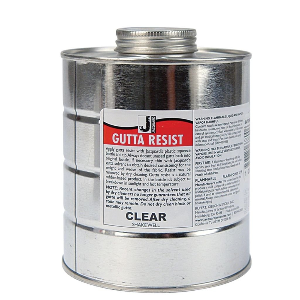 Jacquard Gutta Resist - Solvent-based - 950 ML (1 Qt) Tin - Clear (780)