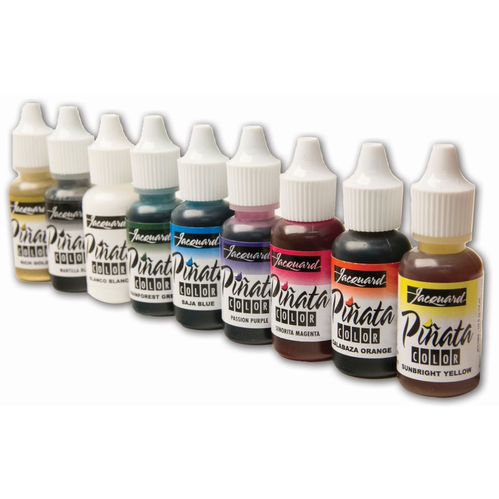 Jacquard - Pinata Colours Pack - Exciter - Pack of 9 bottles of 14.79 ML (1/2 Oz)