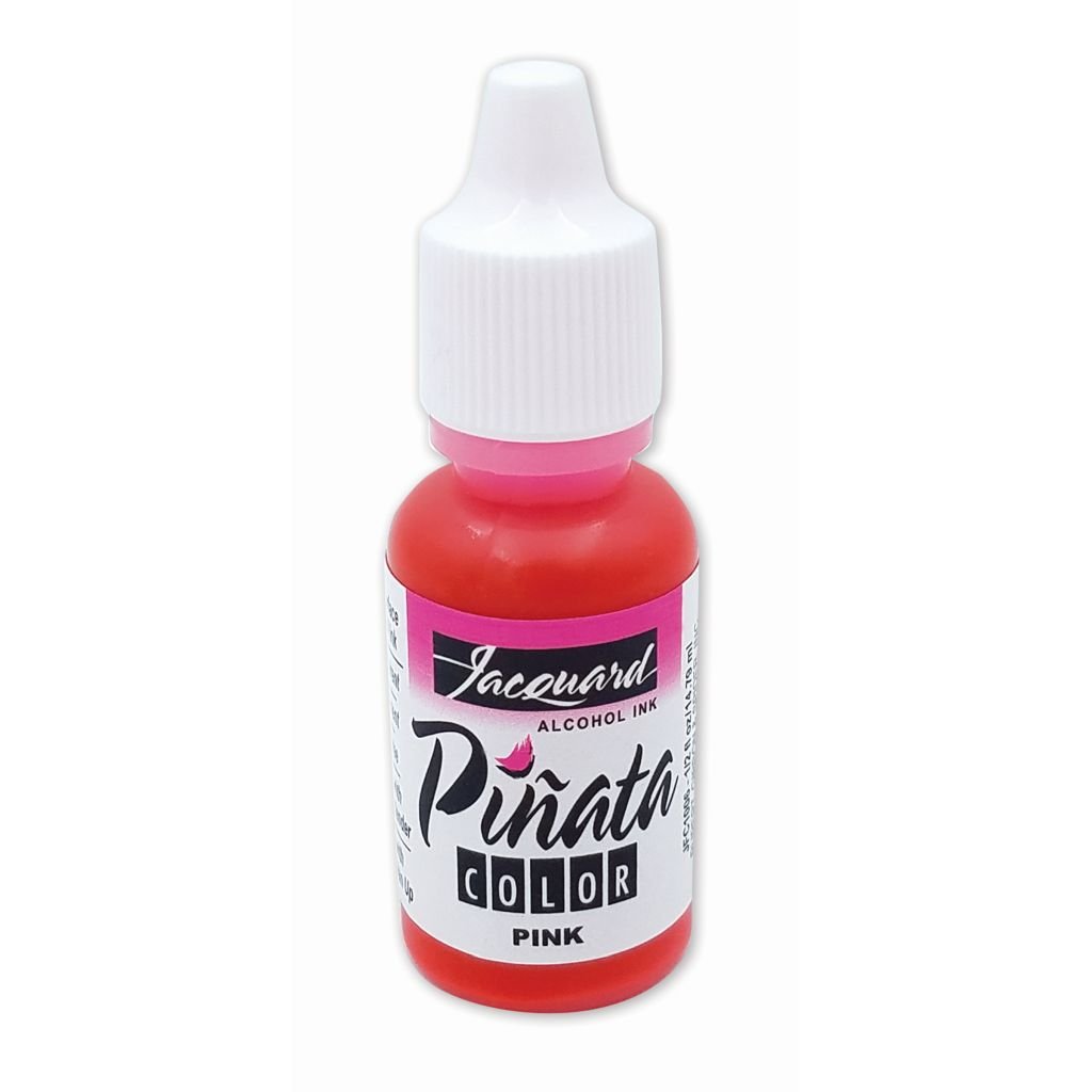 Jacquard Acid-Free Alcohol Inks - Pinata Colour - 14.79 ML (1/2 Oz) Bottle - Pink (006)