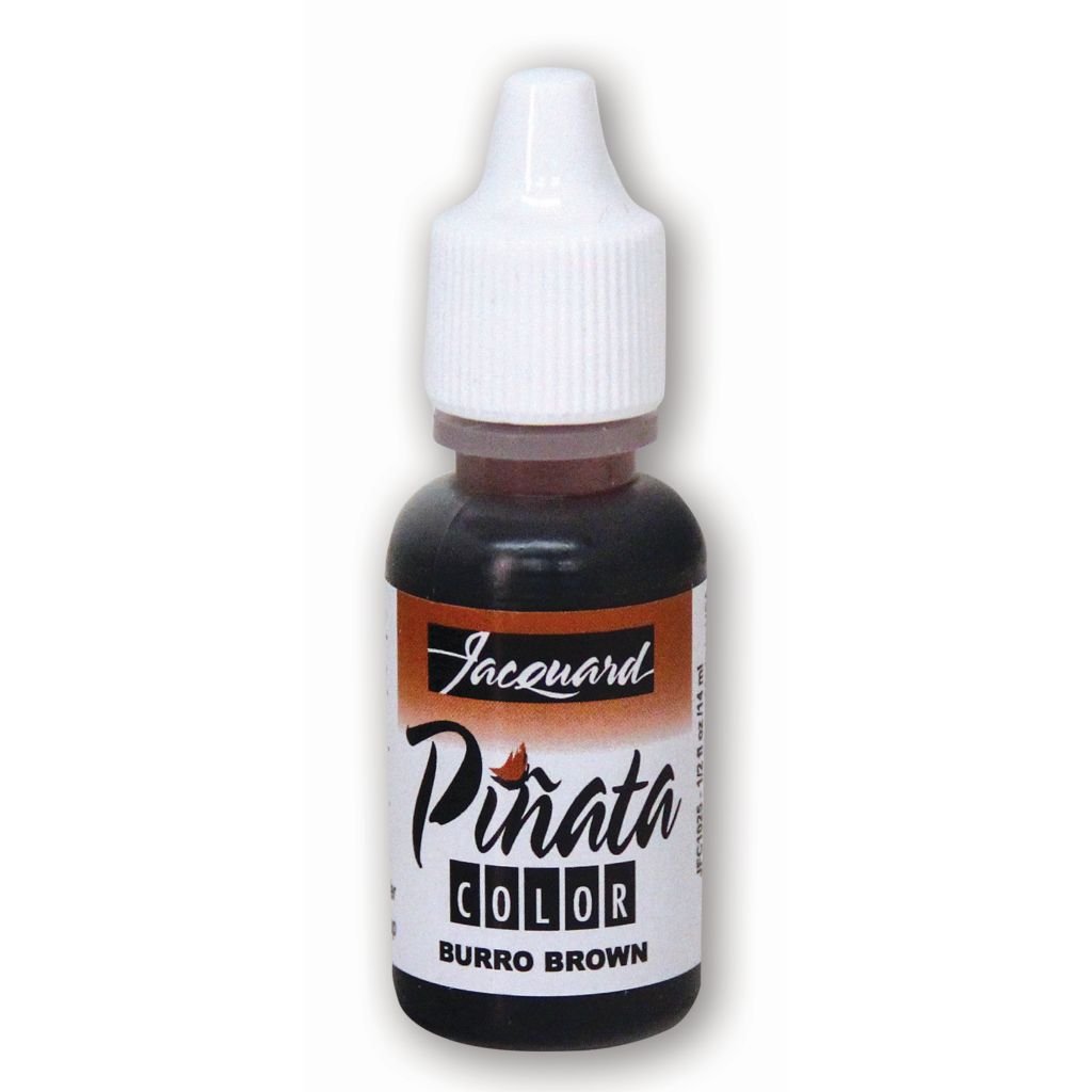 Jacquard Acid-Free Alcohol Inks - Pinata Colour - 14.79 ML (1/2 Oz) Bottle - Burro Brown (025)