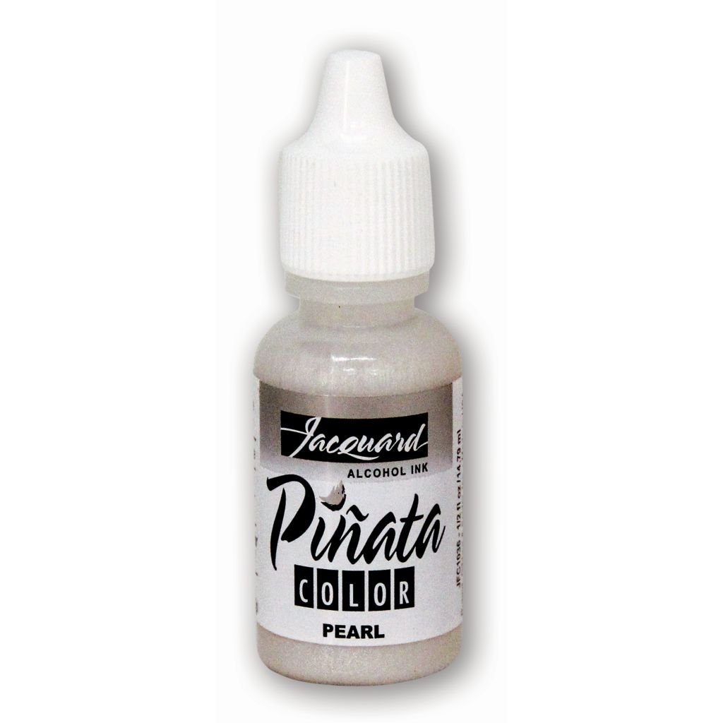 Jacquard Acid-Free Alcohol Inks - Pinata Colour - 14.79 ML (1/2 Oz) Bottle - Pearl (036)