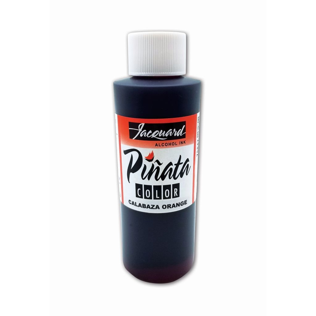 Jacquard Acid-Free Alcohol Inks - Pinata Colour - 118 ML (4 Oz) Bottle - Calabaza Orange (005)